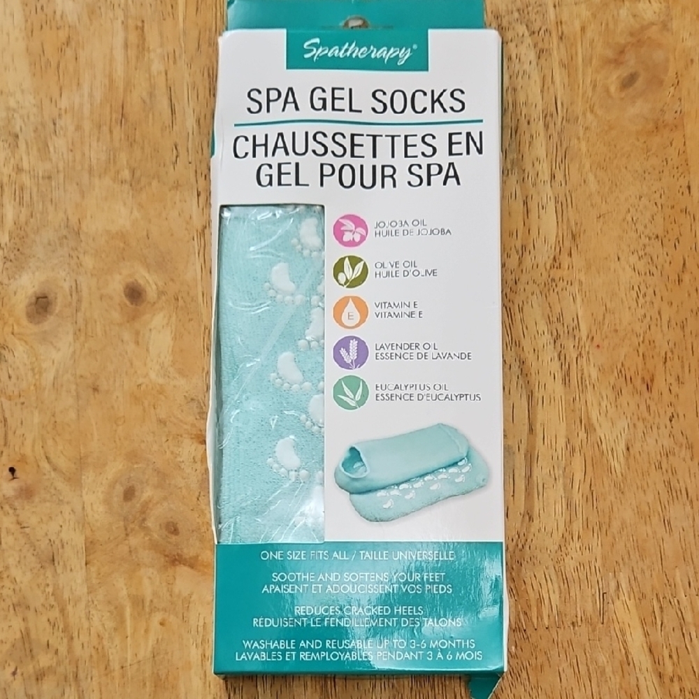 Therapy Spa Gel Socks - Light Blue